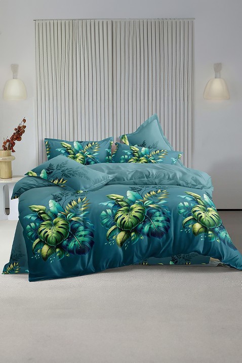 Komplet pościeli AURELDA 200x220 cm bawełna - 4 elementy, Kolor : wielokolorowy, IVET.PL - Modna odzież