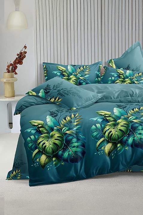 Komplet pościeli AURELDA 200x220 cm bawełna - 4 elementy, Kolor : wielokolorowy, IVET.PL - Modna odzież