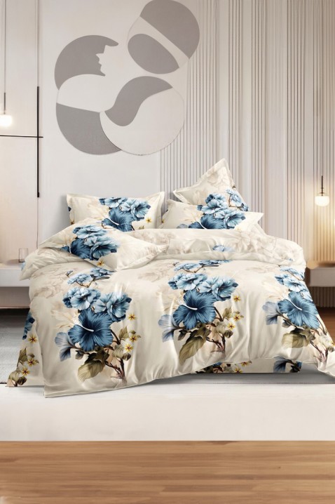 Komplet pościeli CIRELDA 200x220 cm bawełna - 4 elementy, Kolor : wielokolorowy, IVET.PL - Modna odzież