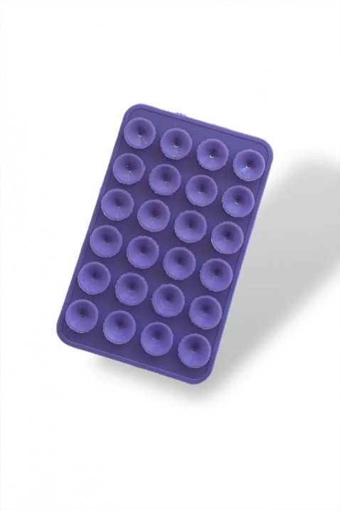 Dwustronny silikonowy uchwyt na telefon FUNCASE, Kolor : fioletowy, IVET.PL - Modna odzież