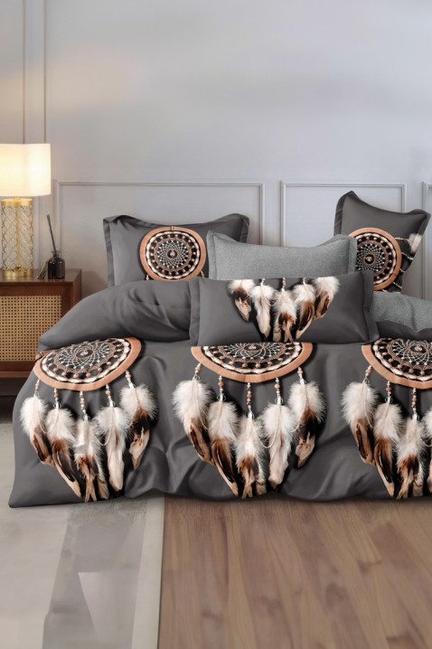 Komplet pościeli EMORILDA 200x220 cm bawełna - 4 elementy, Kolor : wielokolorowy, IVET.PL - Modna odzież