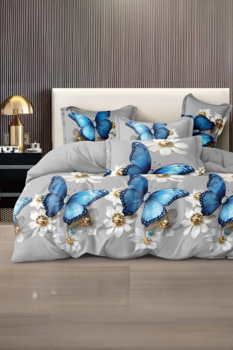 Komplet pościeli BRISENA 200x220 cm bawełna - 4 elementy, Kolor : wielokolorowy, IVET.PL - Modna odzież