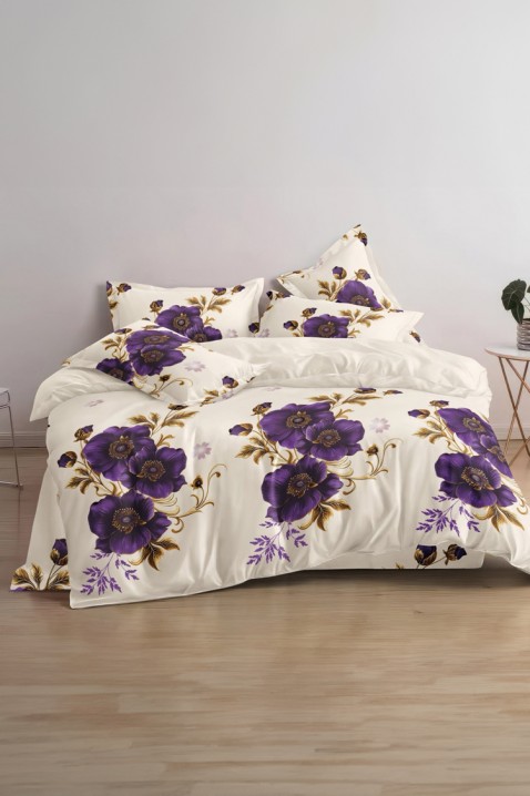 Komplet pościeli LUMIRA 200x220 cm bawełna - 4 elementy, Kolor : wielokolorowy, IVET.PL - Modna odzież