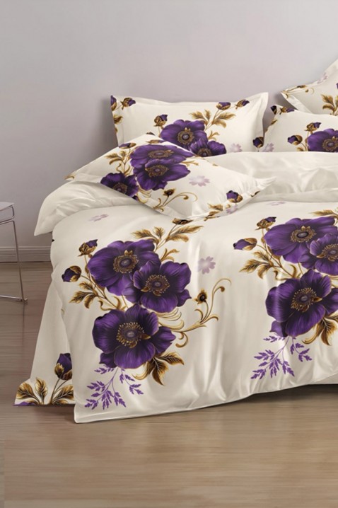 Komplet pościeli LUMIRA 200x220 cm bawełna - 4 elementy, Kolor : wielokolorowy, IVET.PL - Modna odzież