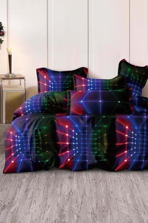 Komplet pościeli ERIONELA 200x220 cm bawełna - 4 elementy, Kolor : wielokolorowy, IVET.PL - Modna odzież