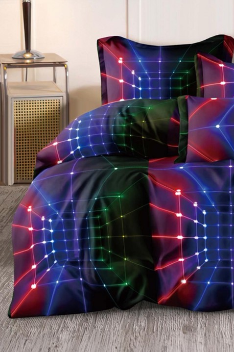 Komplet pościeli ERIONELA 200x220 cm bawełna - 4 elementy, Kolor : wielokolorowy, IVET.PL - Modna odzież