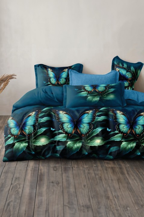 Komplet pościeli NERINFA 200x220 cm bawełna - 4 elementy, Kolor : wielokolorowy, IVET.PL - Modna odzież
