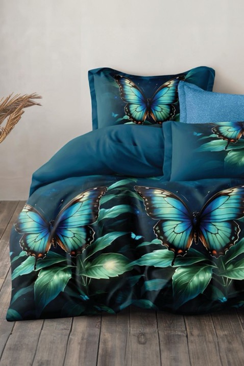 Komplet pościeli NERINFA 200x220 cm bawełna - 4 elementy, Kolor : wielokolorowy, IVET.PL - Modna odzież