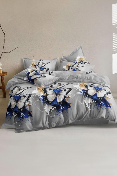 Komplet pościeli ATHERFA 200x220 cm bawełna - 4 elementy, Kolor : wielokolorowy, IVET.PL - Modna odzież