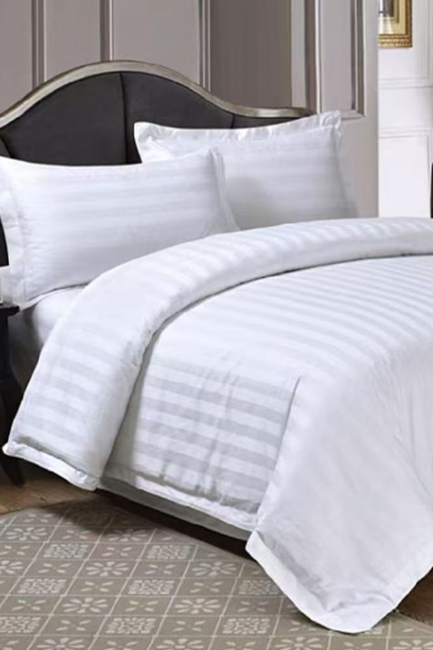 Komplet pościeli AMETILGA 200x220 cm bawełna 3 elementy, Kolor : biały, IVET.PL - Modna odzież