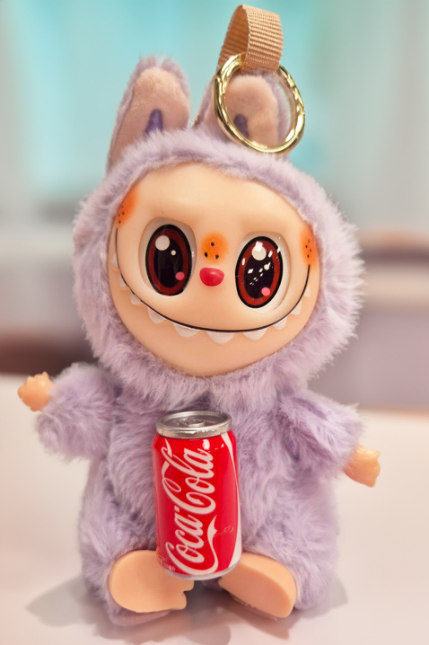 Akcesorium do torby LABUBU COCA COLA LILA, Kolor : fioletowy, IVET.PL - Modna odzież