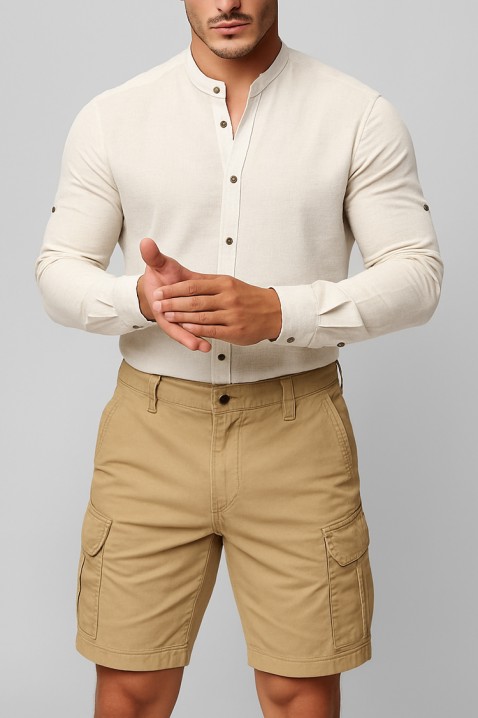 Szorty ROLJO BEIGE, Kolor :  beżowy, IVET.PL - Modna odzież