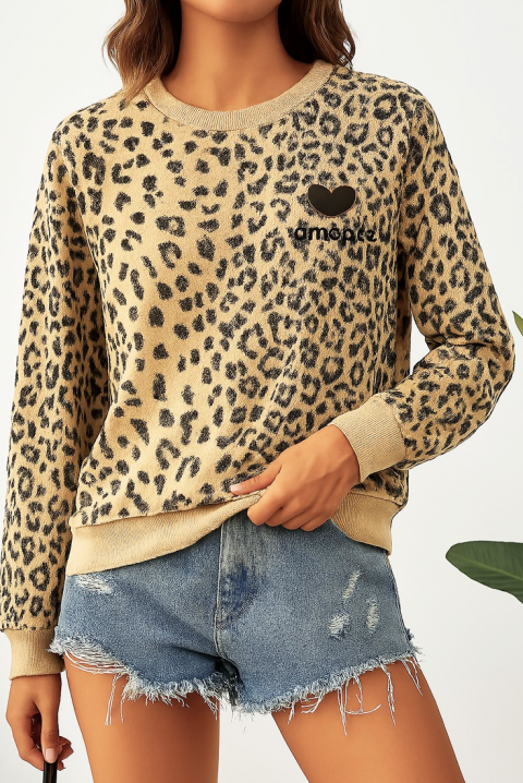 Sweter BELNIGA BEIGE, Kolor :  beżowy, IVET.PL - Modna odzież