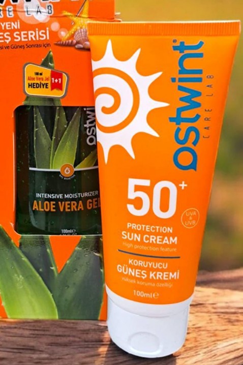 Zestaw kosmetyków OSTWINT SPF50 Ochrona przeciwsłoneczna i żel aloesowyIVET.PL - Modna odzież