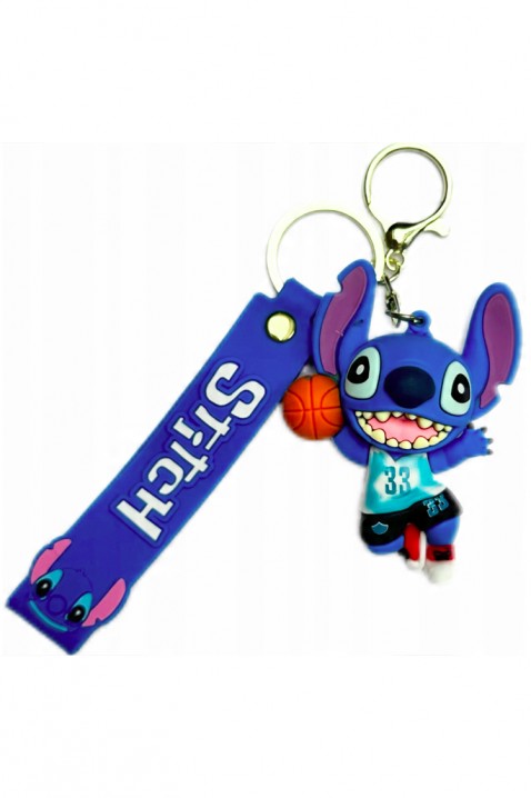 Akcesorium do kluczy, placaków i toreb STITCH Basketball BLUE, Kolor : chabrowy, IVET.PL - Modna odzież