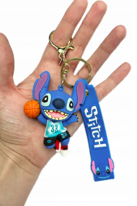 Akcesorium do kluczy, placaków i toreb STITCH Basketball BLUE, Kolor : chabrowy, IVET.PL - Modna odzież