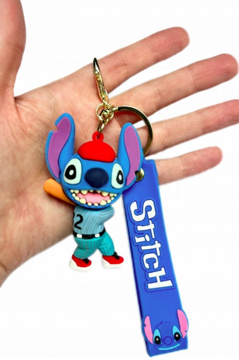 Akcesorium do kluczy, placaków i toreb STITCH Baseball SKY, Kolor : błękitny, IVET.PL - Modna odzież