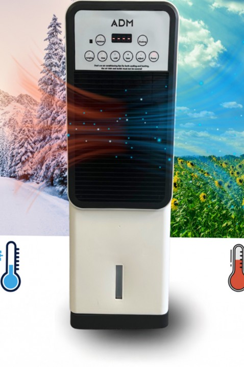 Klimatyzator mobilny 2 w 1 - chłodzenie/grzanie DRINY, Kolor : czarny z białym, IVET.PL - Modna odzież