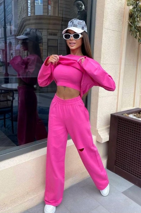 Komplet TRISETA FUCHSIA, Kolor : fuksja, IVET.PL - Modna odzież