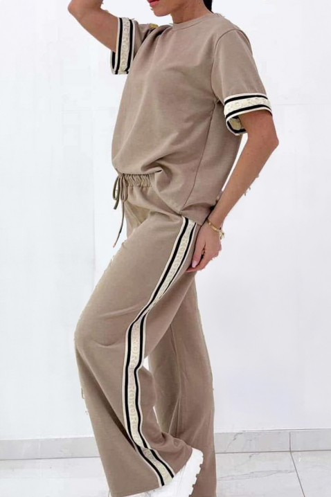 Komplet TEREAKA BEIGE, Kolor :  beżowy, IVET.PL - Modna odzież