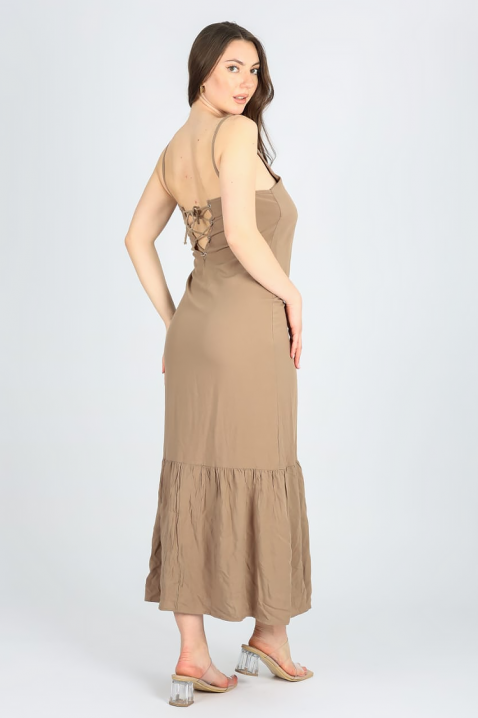 Sukienka OGLESIA BEIGE, Kolor :  beżowy, IVET.PL - Modna odzież