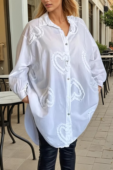 Koszula MADERINA WHITE, Kolor : biały, IVET.PL - Modna odzież