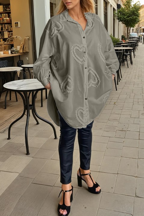 Koszula MADERINA GREY, Kolor : szary, IVET.PL - Modna odzież