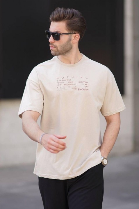Koszulka TARMEDO BEIGE, Kolor :  beżowy, IVET.PL - Modna odzież