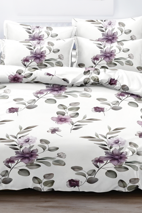 Komplet pościeli NIOGEHA 200x220 cm bawełna - 4 elementy, Kolor : biały, IVET.PL - Modna odzież