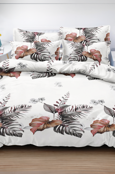 Komplet pościeli BIOGEXA 200x220 cm bawełna - 4 elementy, Kolor : biały, IVET.PL - Modna odzież