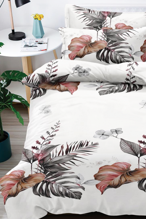 Komplet pościeli BIOGEXA 200x220 cm bawełna - 4 elementy, Kolor : biały, IVET.PL - Modna odzież