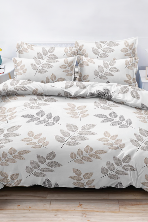Komplet pościeli RIZOLMEA 200x220 cm bawełna - 4 elementy, Kolor : biały, IVET.PL - Modna odzież
