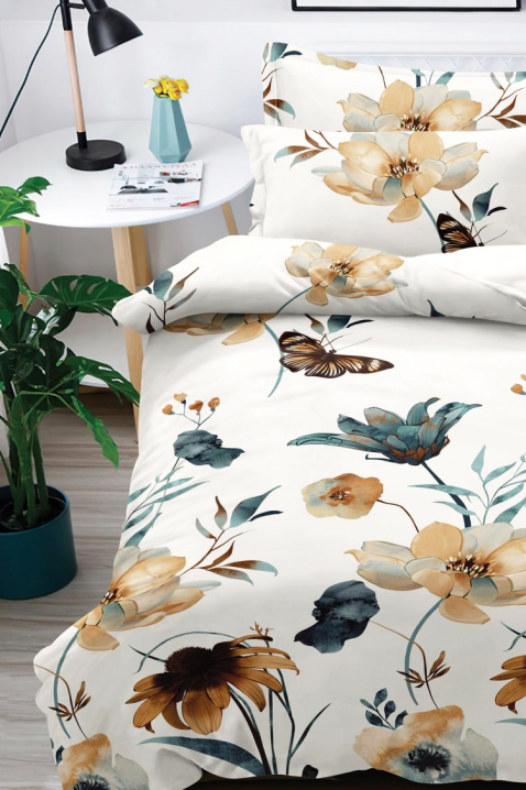 Komplet pościeli ZOBELKA 200x220 cm bawełna - 3 elementy, Kolor : biały, IVET.PL - Modna odzież