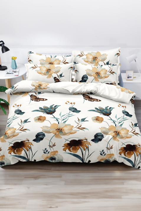 Komplet pościeli ZOBELKA 200x220 cm bawełna - 3 elementy, Kolor : biały, IVET.PL - Modna odzież