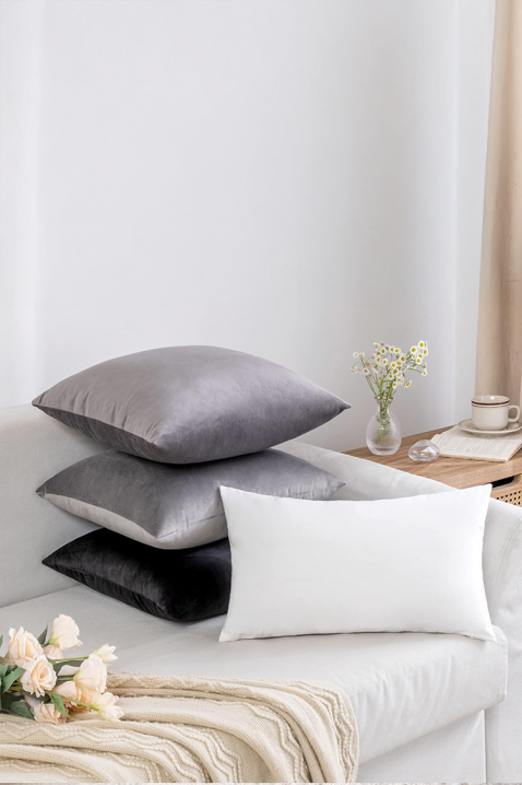 Poszewka na poduszkę FLOMEJA GREY 40х40 cm, Kolor : szary, IVET.PL - Modna odzież