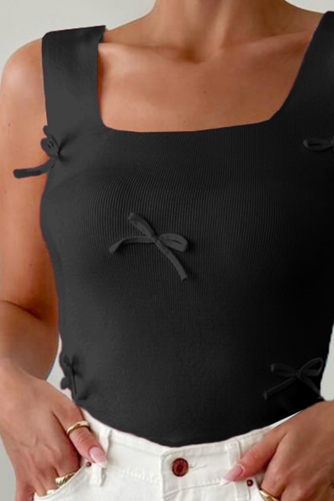 Top PLISIA BLACK, Kolor : czarny, IVET.PL - Modna odzież