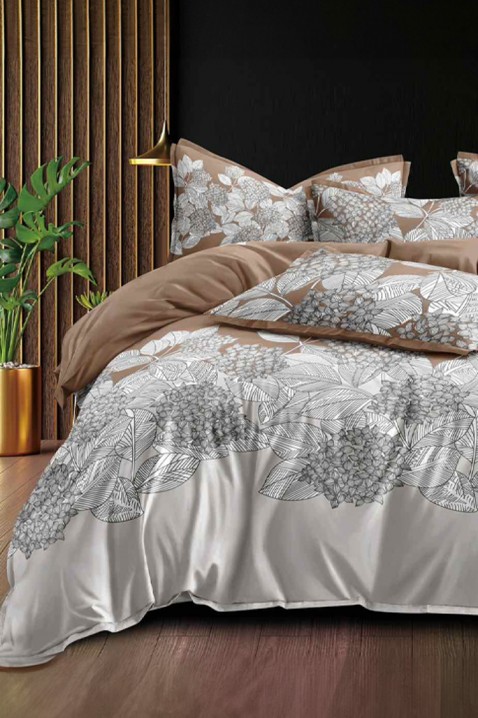Komplet pościeli GOLMETA 200x220 cm bawełna - 4 elementy, Kolor : szary, IVET.PL - Modna odzież