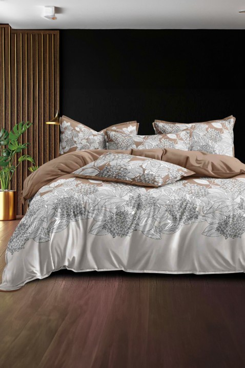Komplet pościeli GOLMETA 200x220 cm bawełna - 4 elementy, Kolor : szary, IVET.PL - Modna odzież