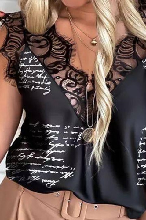 Top BONESITA BLACK, Kolor : czarny, IVET.PL - Modna odzież