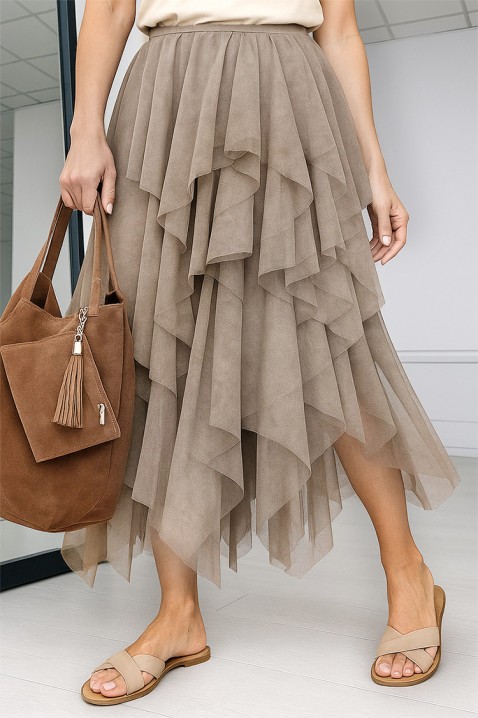 Spódnica ANITALIA BEIGE, Kolor :  beżowy, IVET.PL - Modna odzież