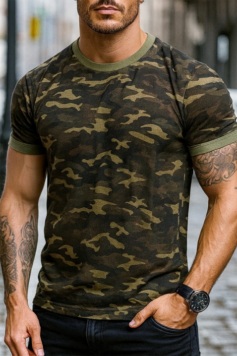 Koszulka ROLVO, Kolor : khaki, IVET.PL - Modna odzież