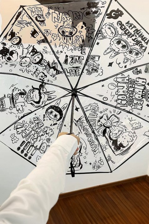 Parasol RAINBUBU, Kolor : przezroczysty, IVET.PL - Modna odzież