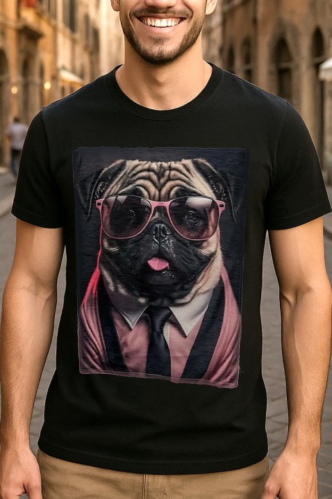 Koszulka DOGGO BLACK, Kolor : czarny, IVET.PL - Modna odzież