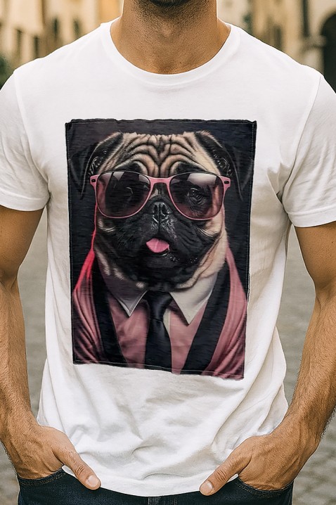 Koszulka DOGGO WHITE, Kolor : biały, IVET.PL - Modna odzież