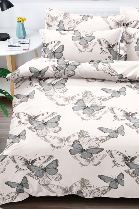 Komplet pościeli LEONEFA 200x220 cm bawełna - 3 elementy, Kolor : biały, IVET.PL - Modna odzież