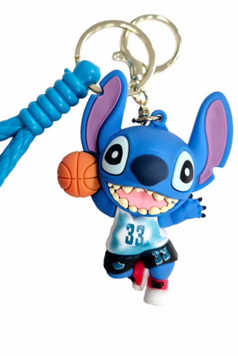 Akcesorium do kluczy, placaków i toreb STITCH Basketball BLUE, Kolor : chabrowy, IVET.PL - Modna odzież