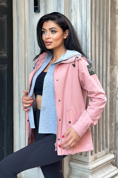 Kurtka ZELMIRDA PINK, Kolor : różowy, IVET.PL - Modna odzież