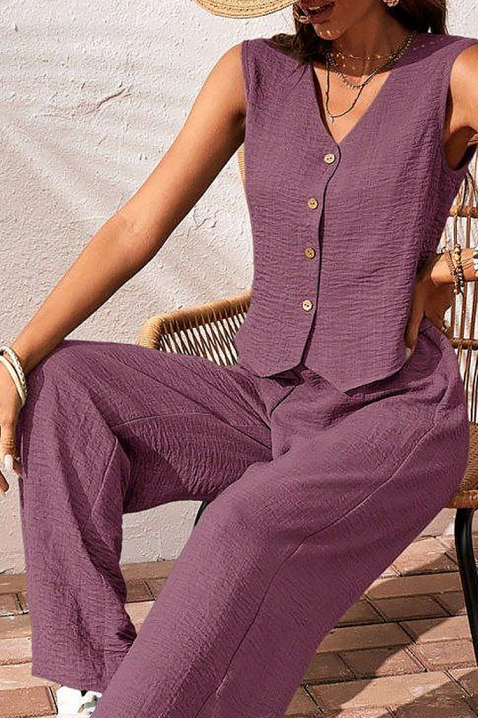 Komplet JENELINA PURPLE, Kolor : fioletowy, IVET.PL - Modna odzież