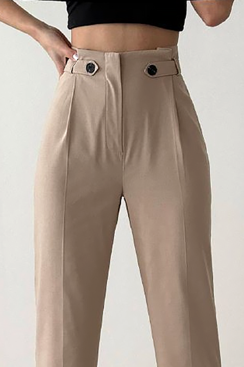 Spodnie ALINIZA BEIGE, Kolor :  beżowy, IVET.PL - Modna odzież