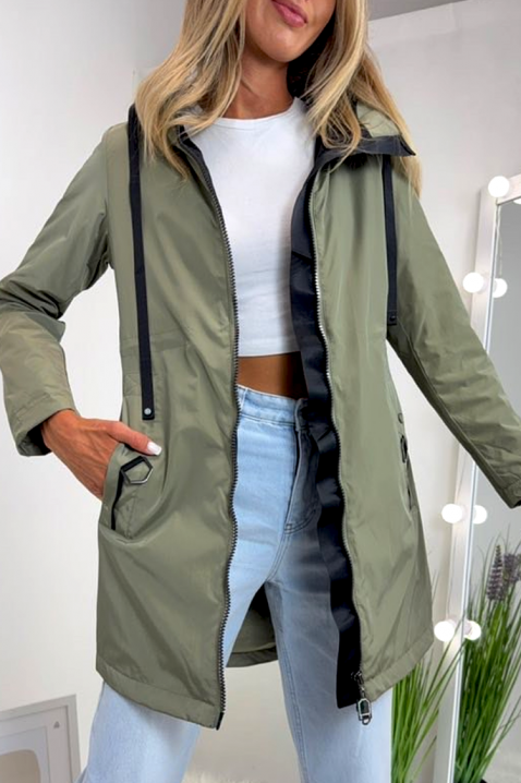 Kurtka POINELJA KHAKI, Kolor : khaki, IVET.PL - Modna odzież